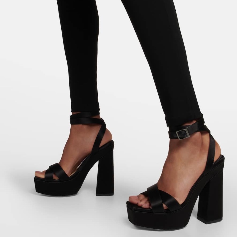 Jimmy Choo Gaia 140 Platform heeled sandals sz 37.5 - Picture 7 of 16